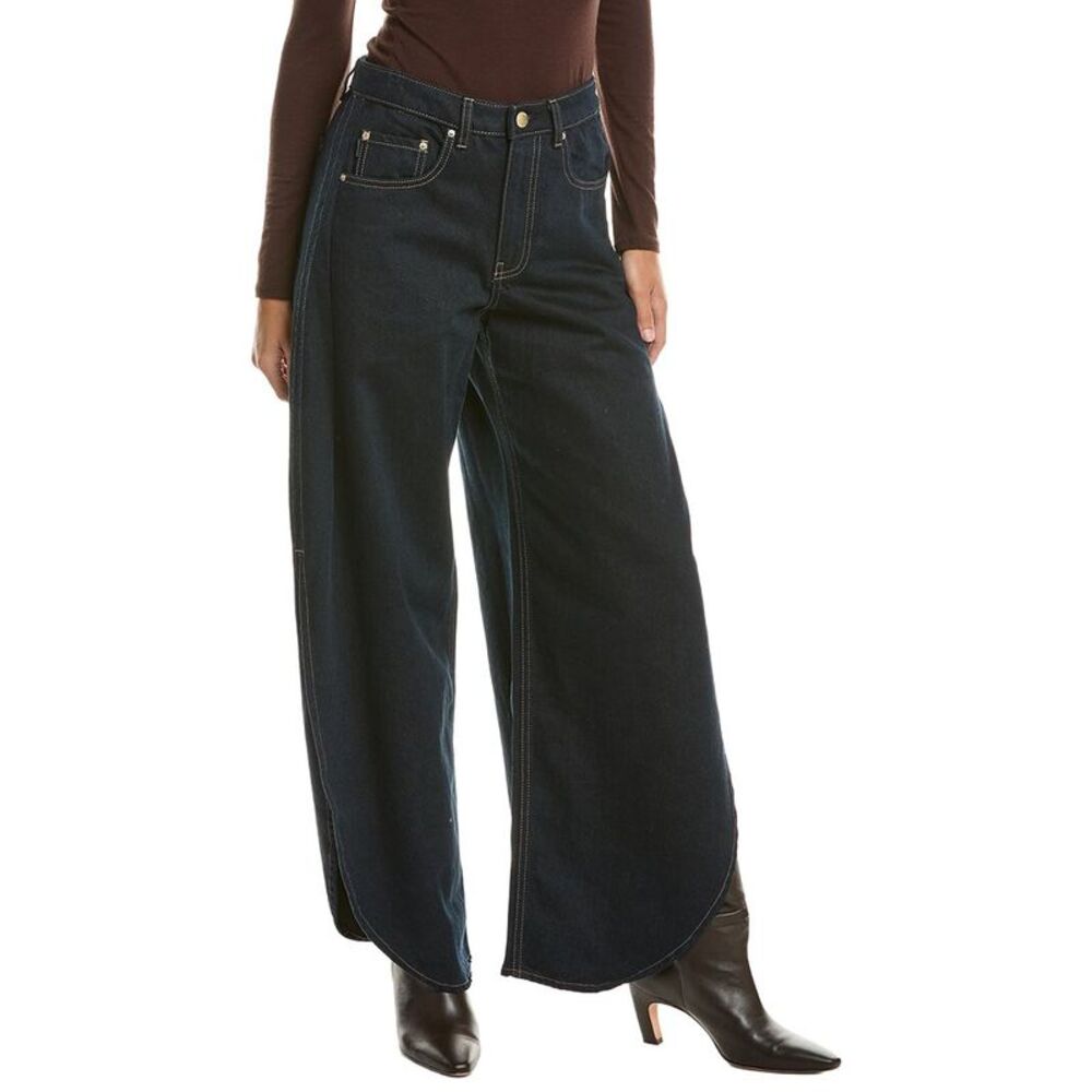 Dl1961 Womens Rori Ventura Barrel Jean, Navy